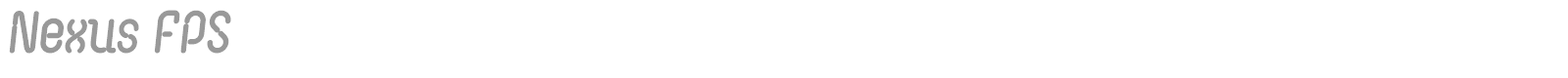 Nexus FPS font preview